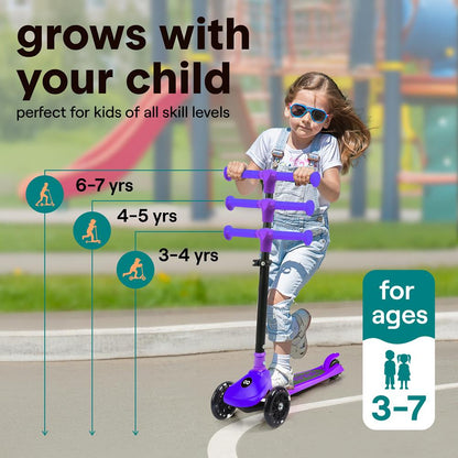 Foldable Kid Kick Scooter - SLKSC16PR