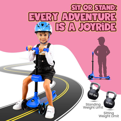 Foldable Kid Kick Scooter - SLKSC25BL