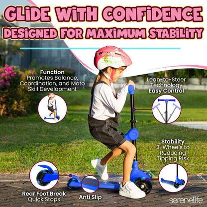 Foldable Kid Kick Scooter - SLKSC25BL