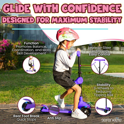 Foldable Kid Kick Scooter - SLKSC26PR