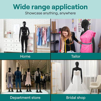 Female Torso Dress Form Mannequin - SLMAQFEBK