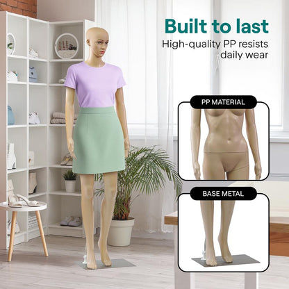 Female Torso Dress Form Mannequin - SLMAQFESKN
