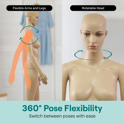 Female Torso Dress Form Mannequin - SLMAQFESKN