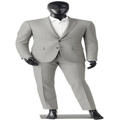 Male Torso Dress Form Mannequin - SLMAQMLBLK