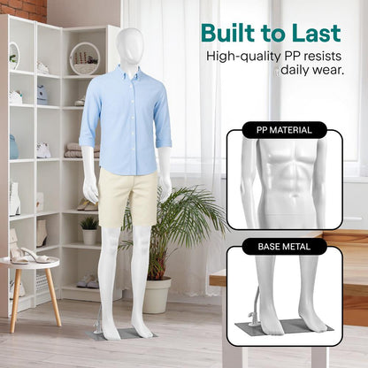 Male Torso Dress Form Mannequin - SLMAQML8