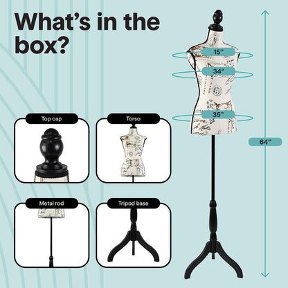 Female Dress Form Mannequin - SLMAQTP88