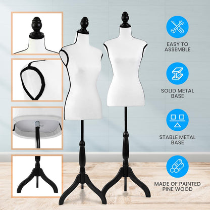 Female Dress Form Mannequin - SLMAQTPWH44