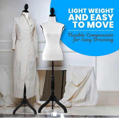 Female Dress Form Mannequin - SLMAQTPWH44
