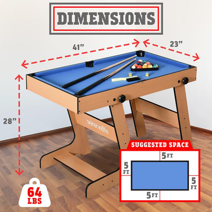 5 in 1 Foldable Multi-Function Game Tabl - SLMTGTFD81B