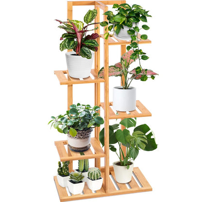 5 Tier Bamboo Plant Rack - SLPLTRK72