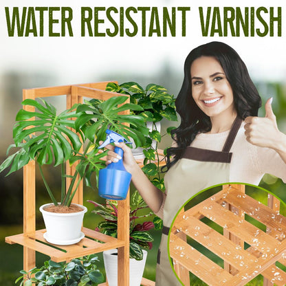 5 Tier Bamboo Plant Rack - SLPLTRK72