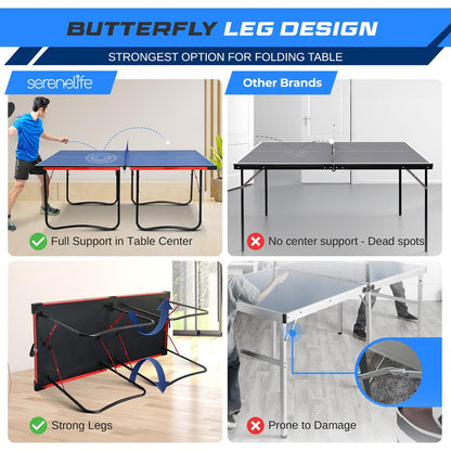 Foldable Table Tennis Table - SLPPNGPO11