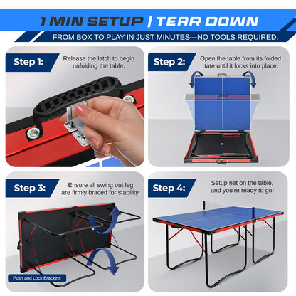 Foldable Table Tennis Table - SLPPNGPO11