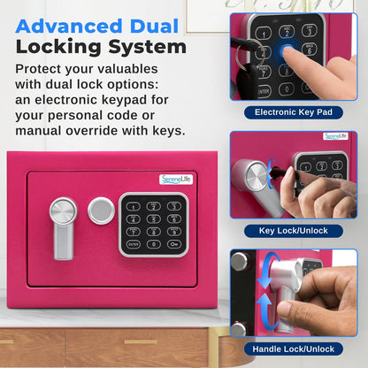 Electronic Home & Office Safe - SLSFE12PI