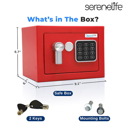 Electronic Home & Office Safe - SLSFE12RED