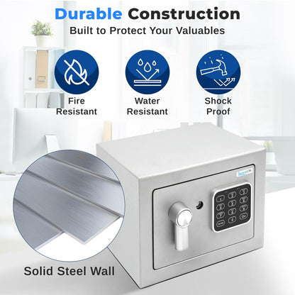 Electronic Home & Office Safe - SLSFE12SIL