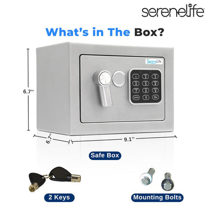 Electronic Home & Office Safe - SLSFE12SIL