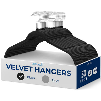 50-Piece Velvet Hangers - SLSHBK50
