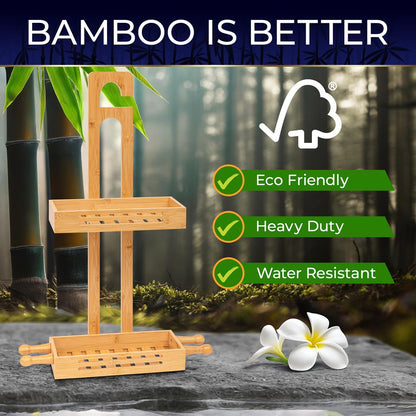 Bamboo Hanging Shower Caddy - SLSHCD90