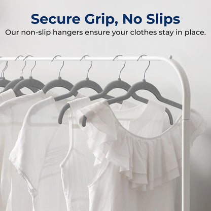 100-Piece Velvet Hangers - SLSHGR100