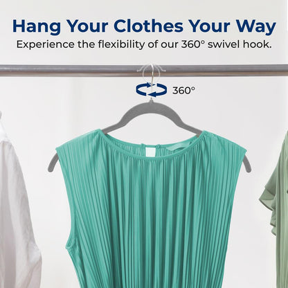 100-Piece Velvet Hangers - SLSHGR100