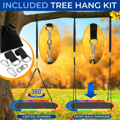 40" Saucer Swing with Pillow and Handles - SLSOVSWNG09RB