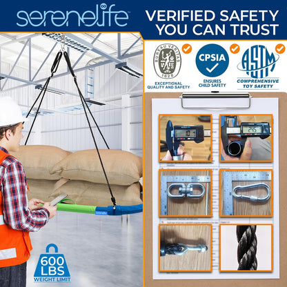 40" Saucer Swing with Pillow and Handles - SLSOVSWNG09RB