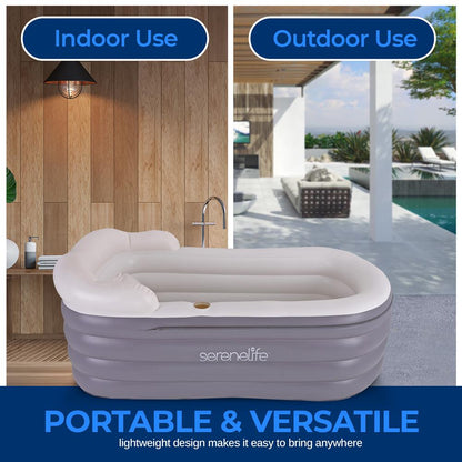 Inflatable Bathtub with Bubble Massage M - SLSPAMT26FB