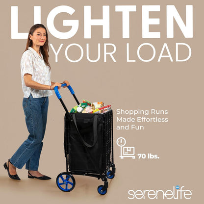 Small Foldable Shopping Cart with Cart L - SLSPCART55