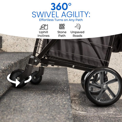 Small Foldable Shopping Cart with Cart L - SLSPCART65