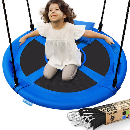 40" Saucer Swing with Pillow and Handles - SLSWNG901BL