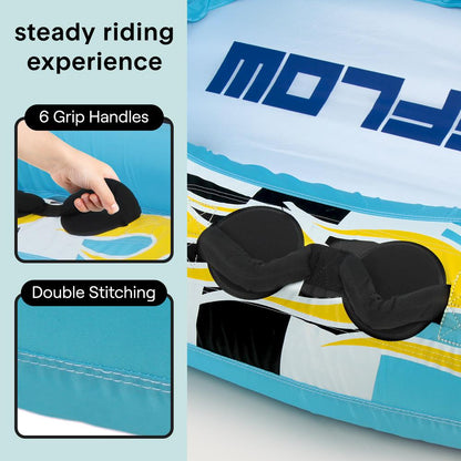 Hoverboard with grip handles and double stitching, featuring the brand 'Moto.'