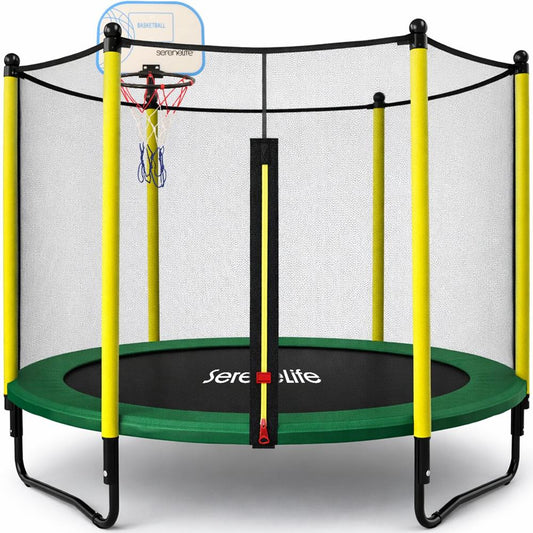 5ft. Trampoline with Enclosure Safety Ne - SLTRA5BL