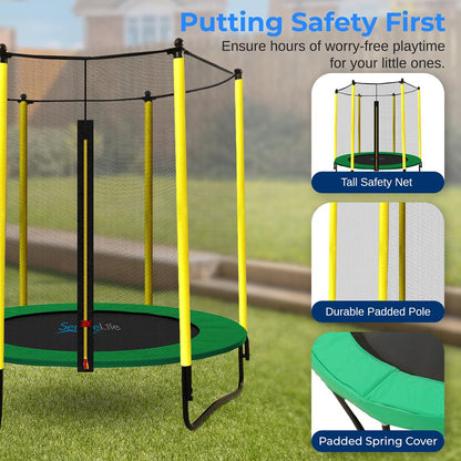 5ft. Trampoline with Enclosure Safety Ne - SLTRA5BL