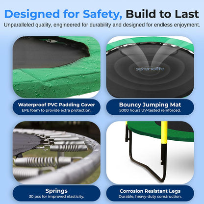 5ft. Trampoline with Enclosure Safety Ne - SLTRA5BL