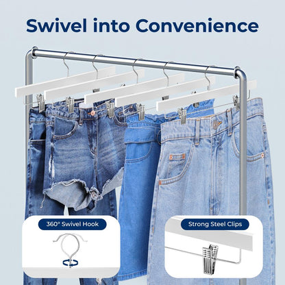 Wooden Pants Hangers - SLWPHWH10