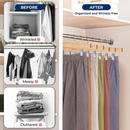 Wooden Pants Hangers - SLWPNW10