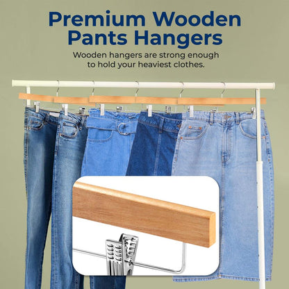 Wooden Pants Hangers - SLWPNW20