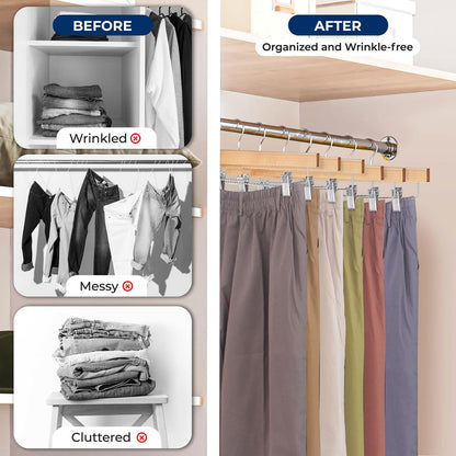 Wooden Pants Hangers - SLWPNW20