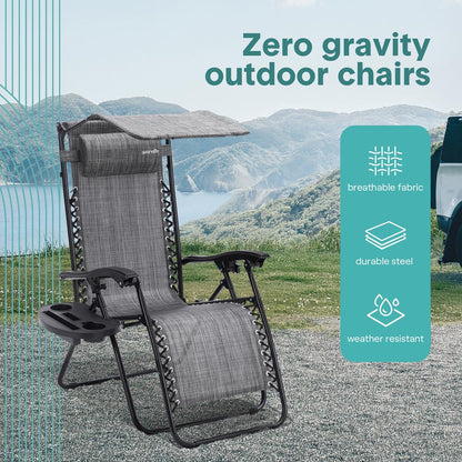 Adjustable Zero Gravity Chair Set - SLZGCVZX45