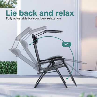 Adjustable Zero Gravity Chair Set - SLZGCVZX49