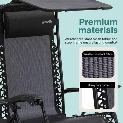 Adjustable Zero Gravity Chair Set - SLZGCVZX49