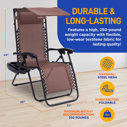 Adjustable Zero Gravity Chair Set - SLZGCVZX86