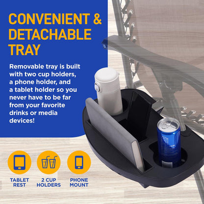 Adjustable Zero Gravity Chair Set - SLZGCVZX86