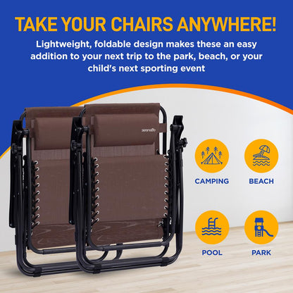 Adjustable Zero Gravity Chair Set - SLZGCVZX86