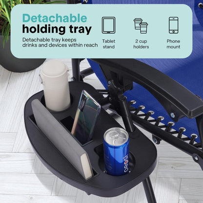 Adjustable Zero Gravity Chair Set - SLZGHBLU29