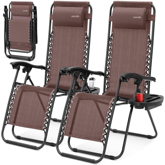 Adjustable Zero Gravity Chair Set - SLZGHBRW22.5