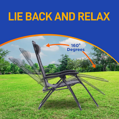 Adjustable Zero Gravity Chair Set - SLZGHGRY87.5
