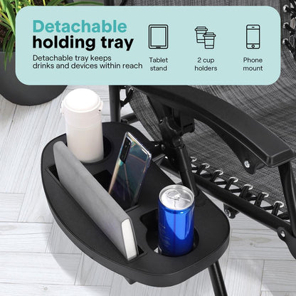 Adjustable Zero Gravity Chair Set - SLZGHGRY87