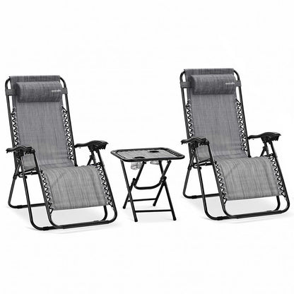 Adjustable Zero Gravity Chair Set - SLZGHTBGY32
